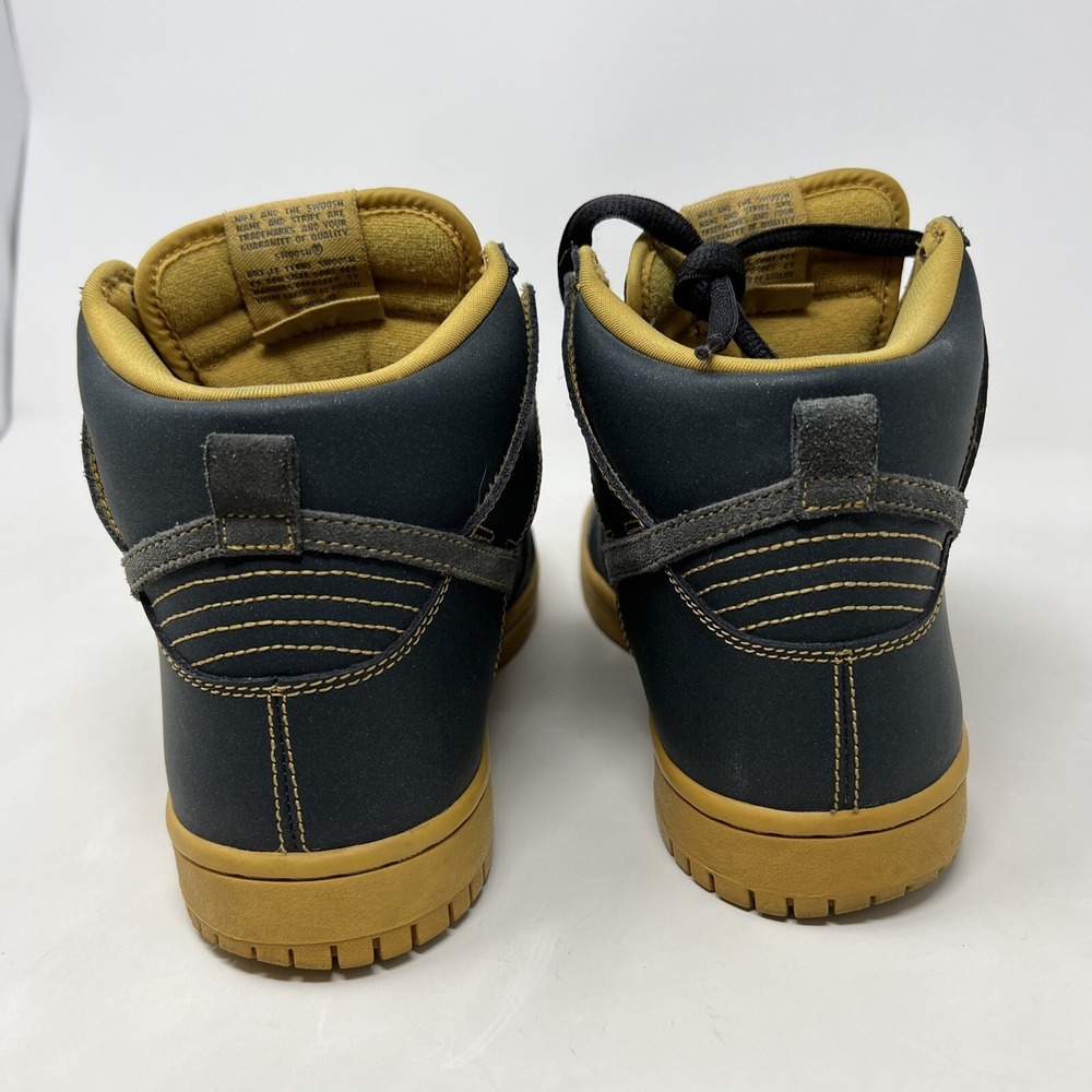 2011 Nike SB Dunk High Pro Sneakers 305050-007‎ Anthracite Men's Size 6.5 - Picture 5 of 12